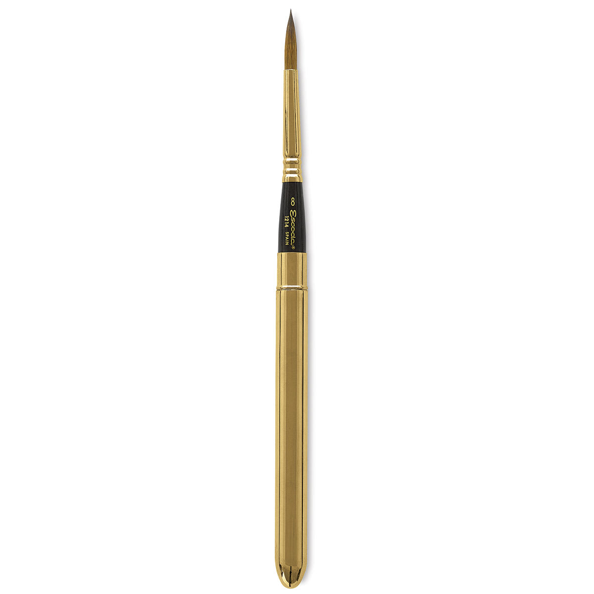 Escoda Reserva Kolinsky-Tajmyr Sable Brush - Pocket Round, Short Handle, Size 8 (full length) Escoda Reserva Kolinsky-Tajmyr Sable Brush - Pocket Round, Short Handle, Size 8 (full length)
