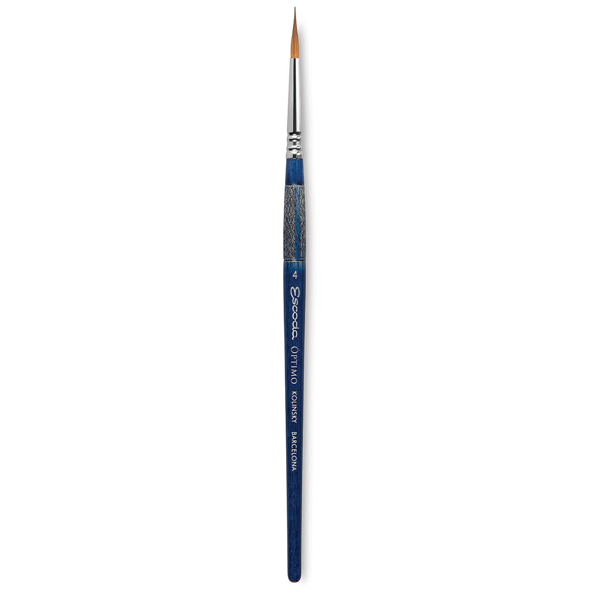 Escoda Optimo Kolinsky Sable Brush - Reservoir Liner, Short Handle, Size 4