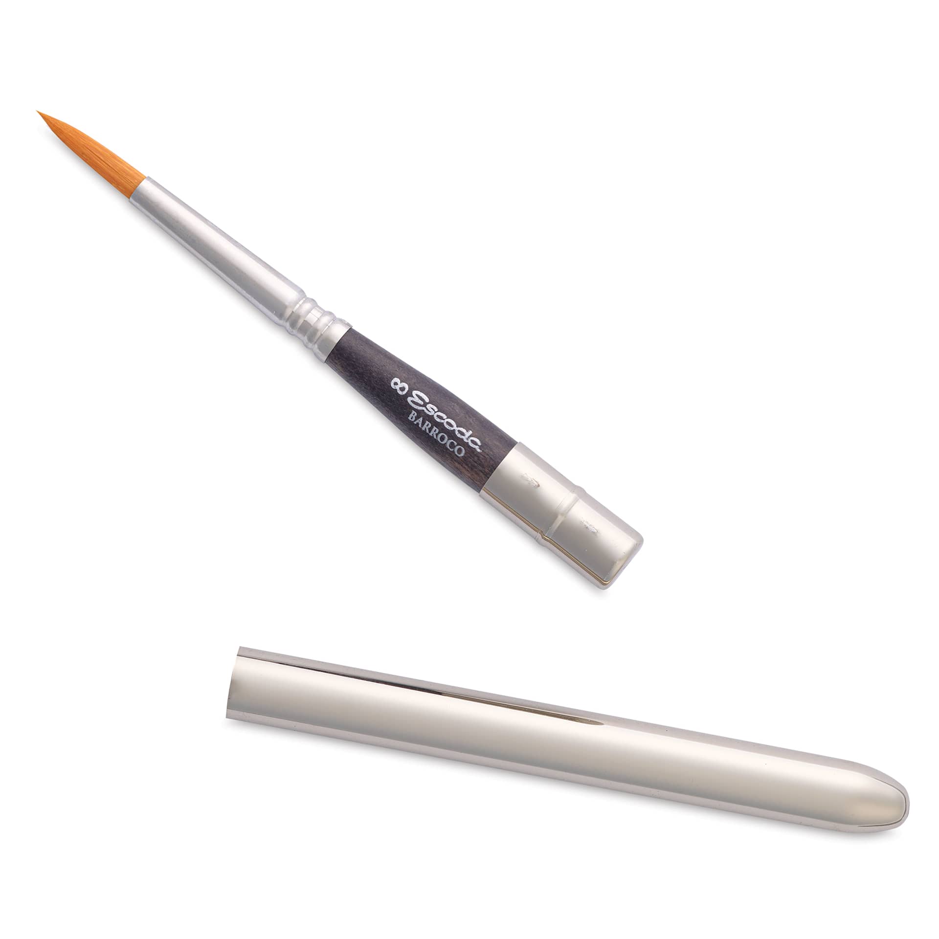 Escoda Barroco Toray Gold Synthetic Travel Brush - Round, Size 8, handle separated from the brush