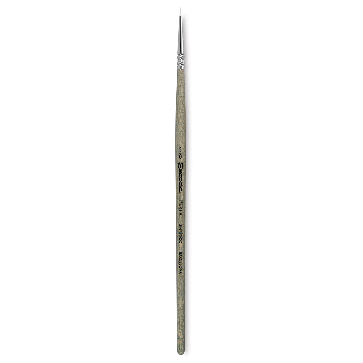 Escoda Perla Toray White Synthetic Brush - Round, Short Handle, Size 5/0