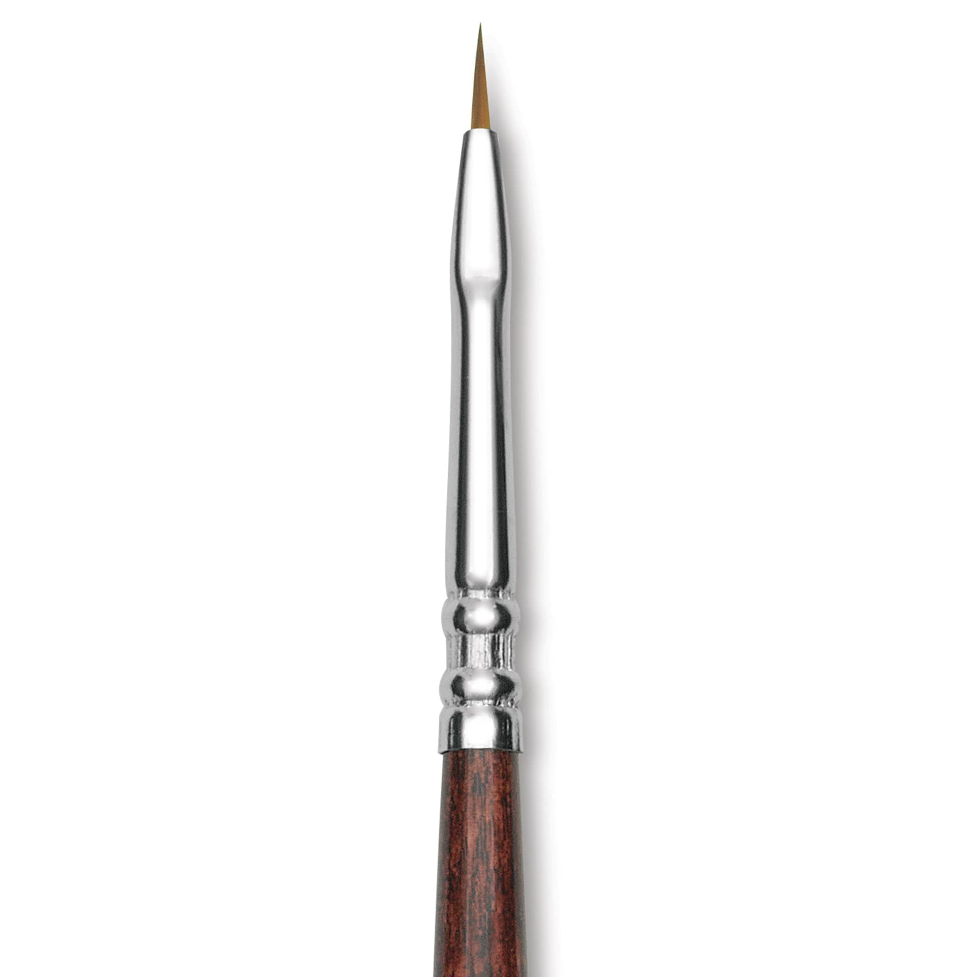 Escoda Prado Tame Synthetic Brush - Bright, Short Handle, Size 0 (Close-up of brush)