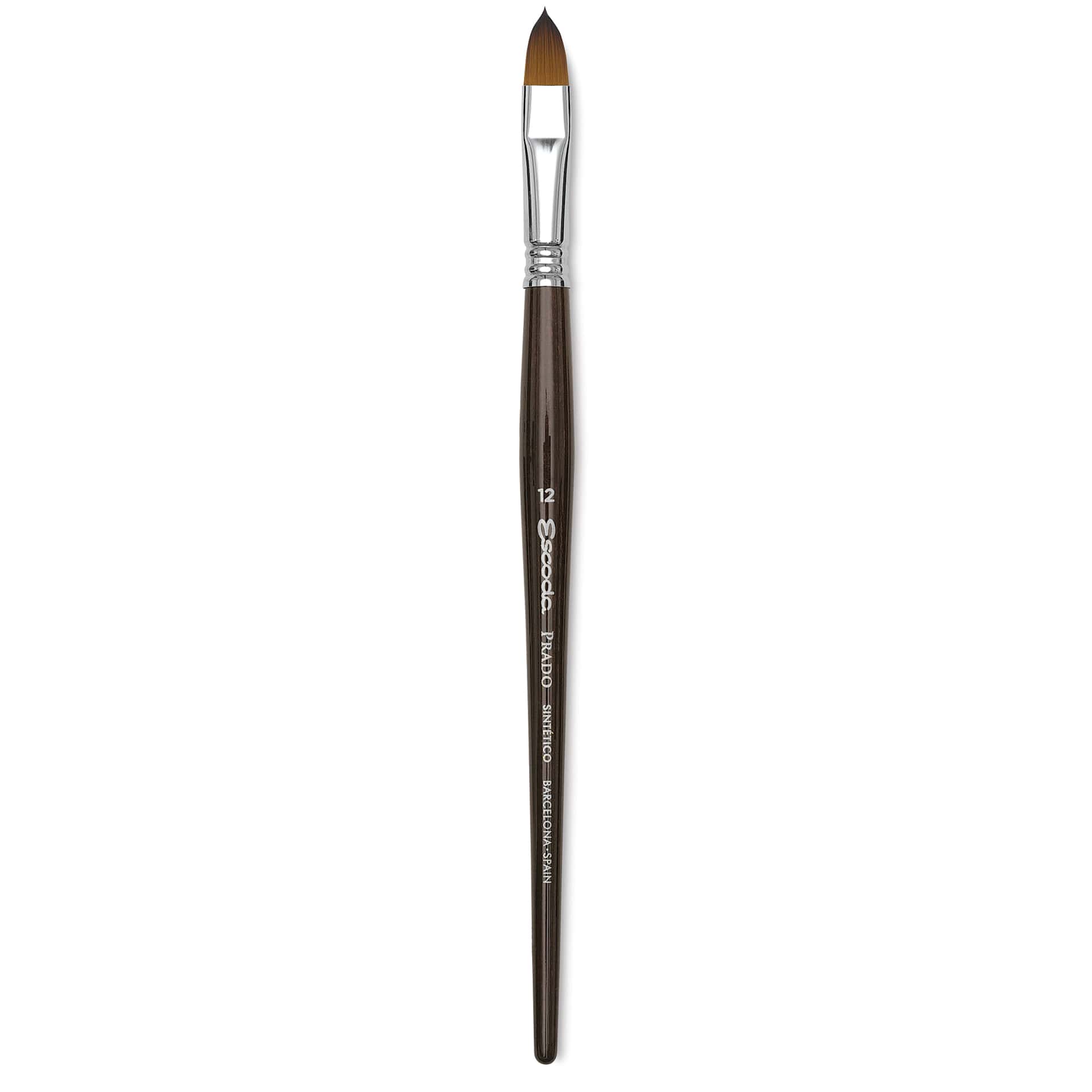 Escoda Prado Tame Synthetic Brush - Filbert, Short Handle, Size 12