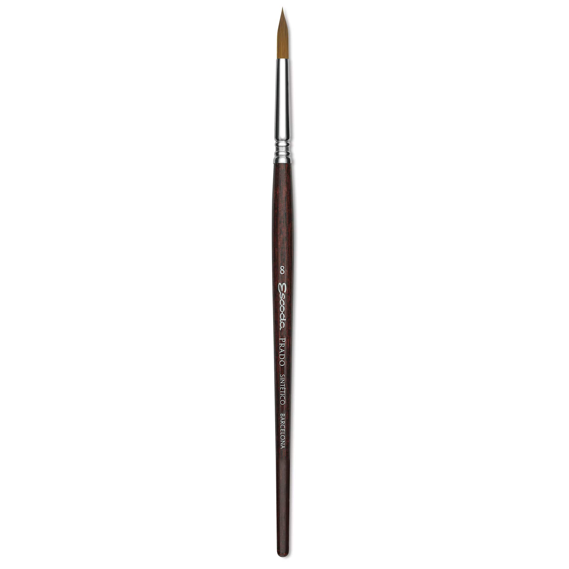Escoda Prado Tame Synthetic Brush - Round, Short Handle, Size 8