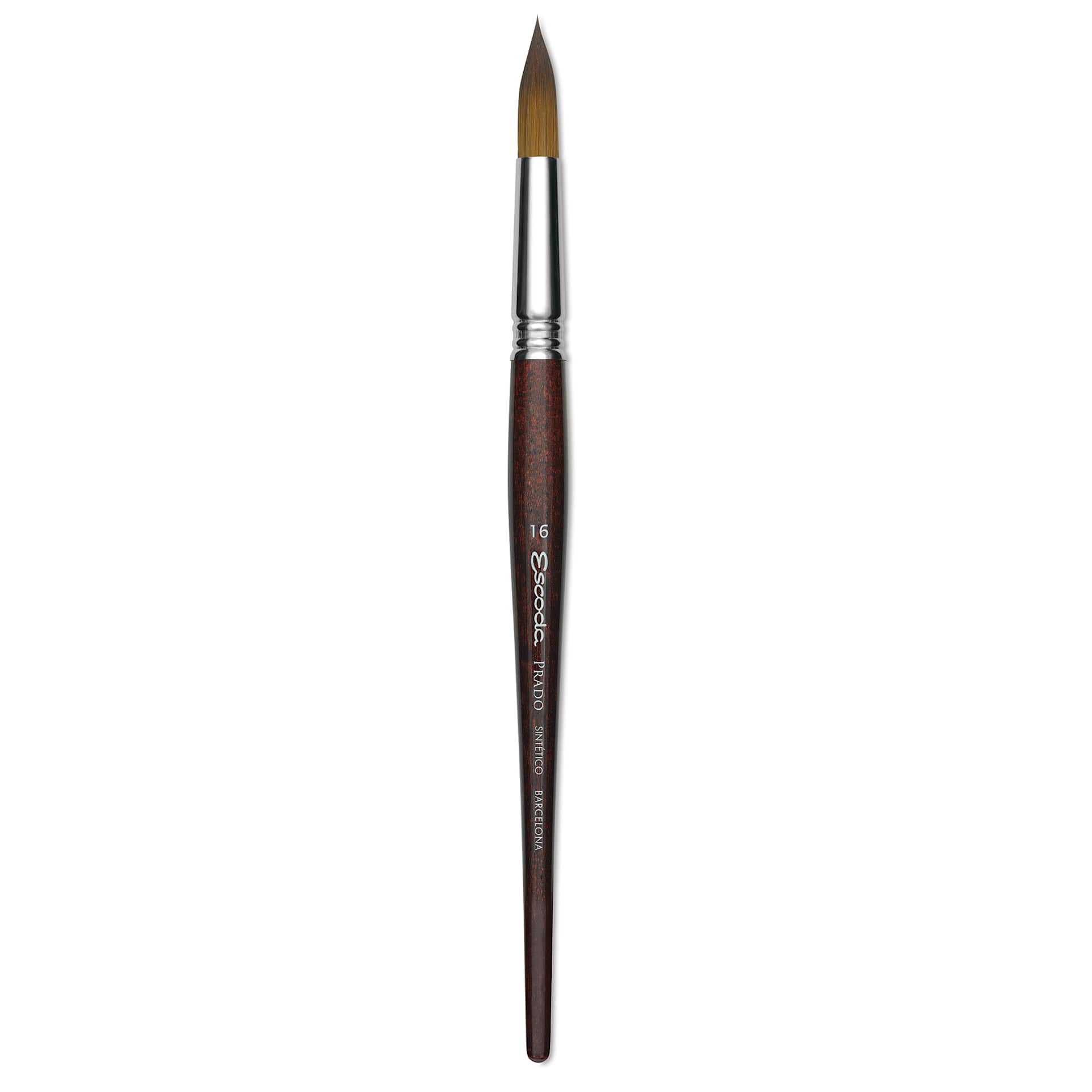 Escoda Prado Tame Synthetic Brush - Round, Short Handle, Size 16