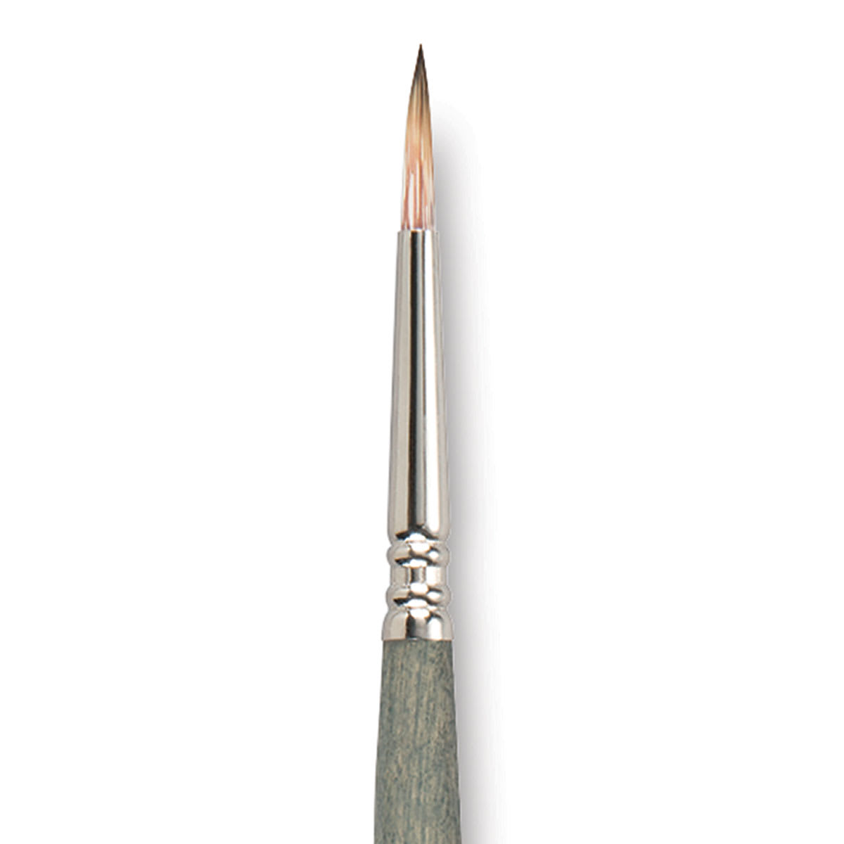 Escoda Tadami Synthetic Mongoose Brush - Round, Short Handle, Size 4 close up