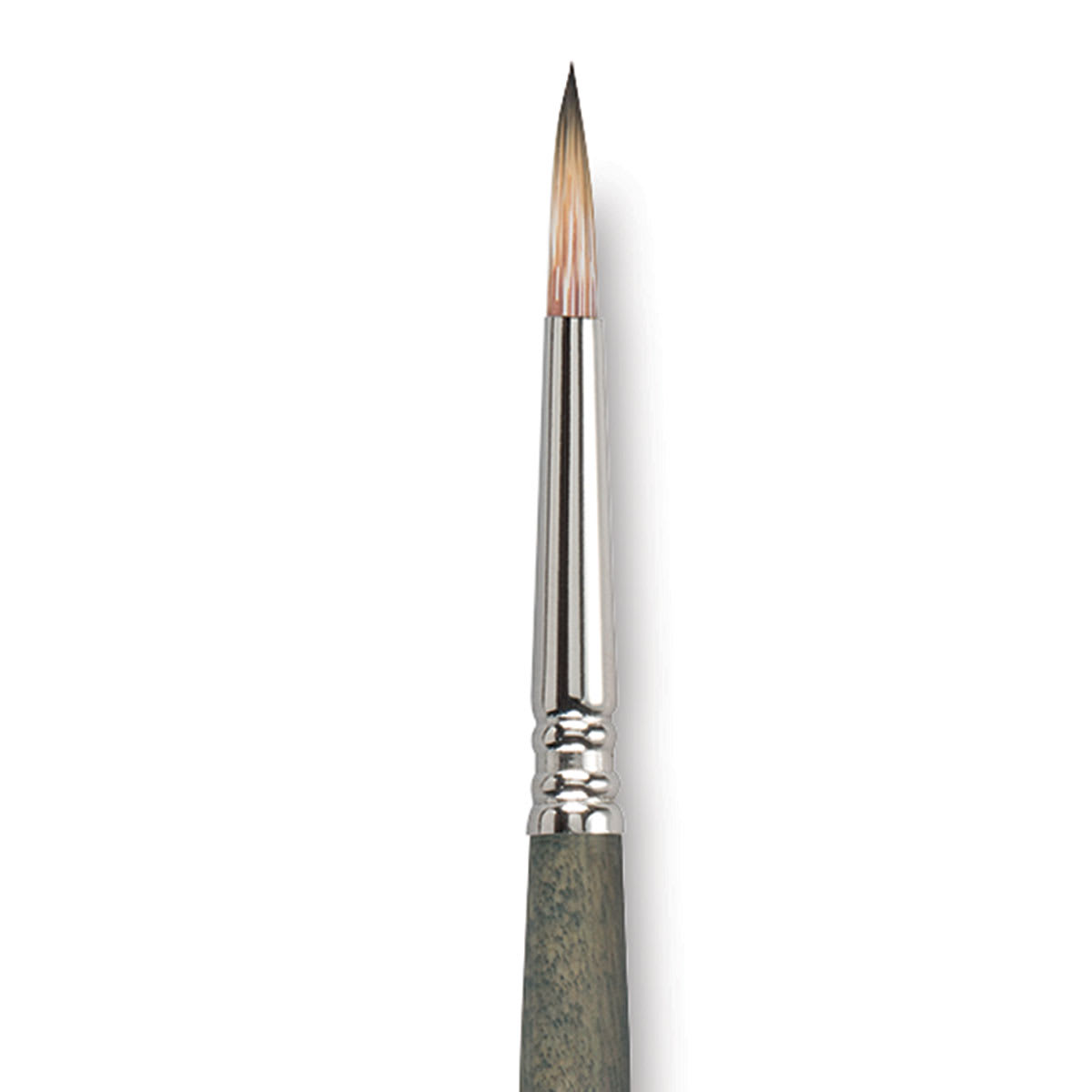 Escoda Tadami Synthetic Mongoose Brush - Round, Short Handle, Size 6 close up