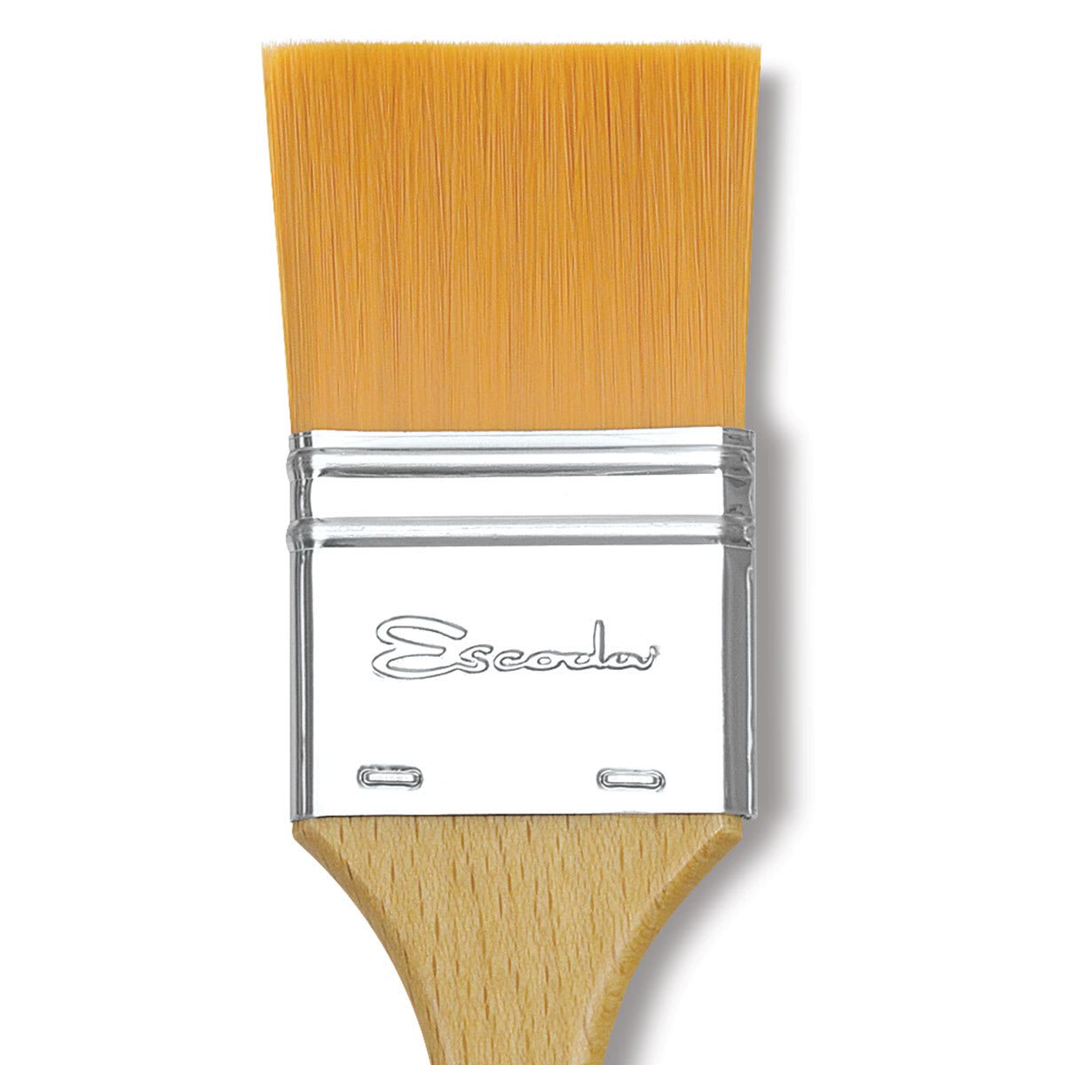 Escoda Barroco Toray Gold Synthetic Brush - Mottler, Size 18 close up