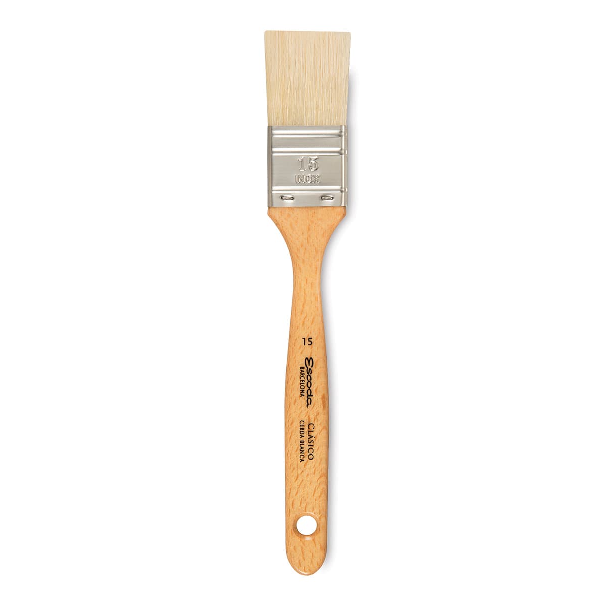 Escoda Clasico Chungking White Bristle Brush - Mottler, Size 15