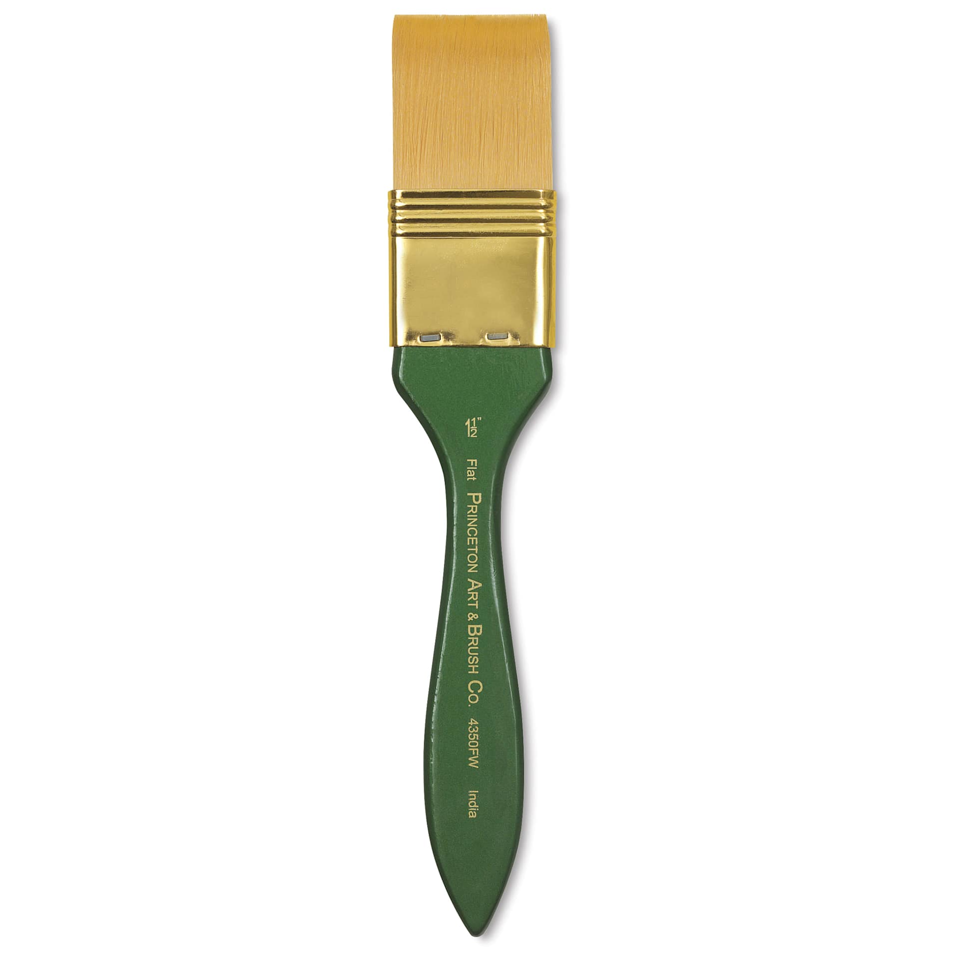 Princeton Good Synthetic Golden Taklon Brush - Flat Wash, Short Handle
