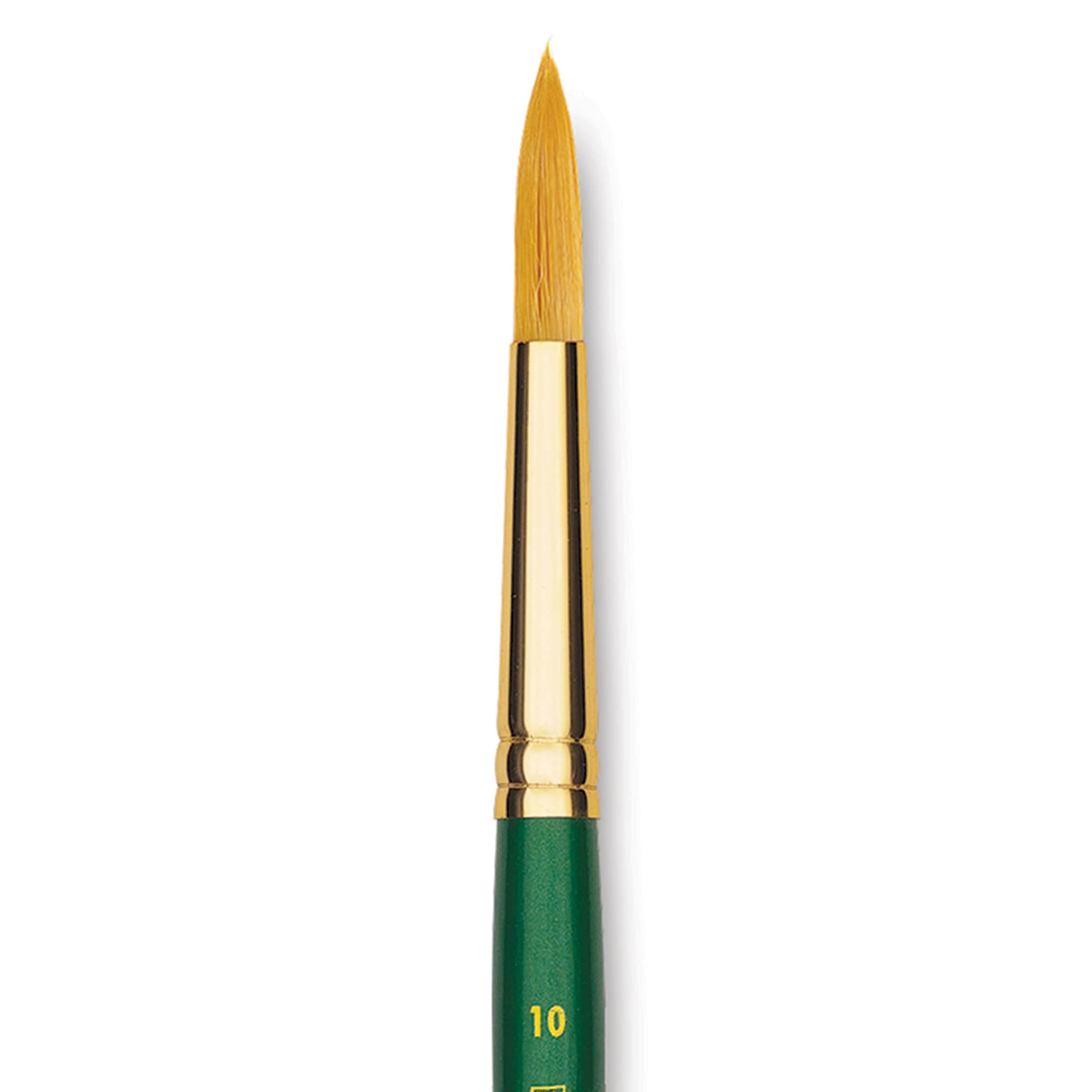 Princeton Good Synthetic Golden Taklon Brush - Round, Short Handle, Size 10