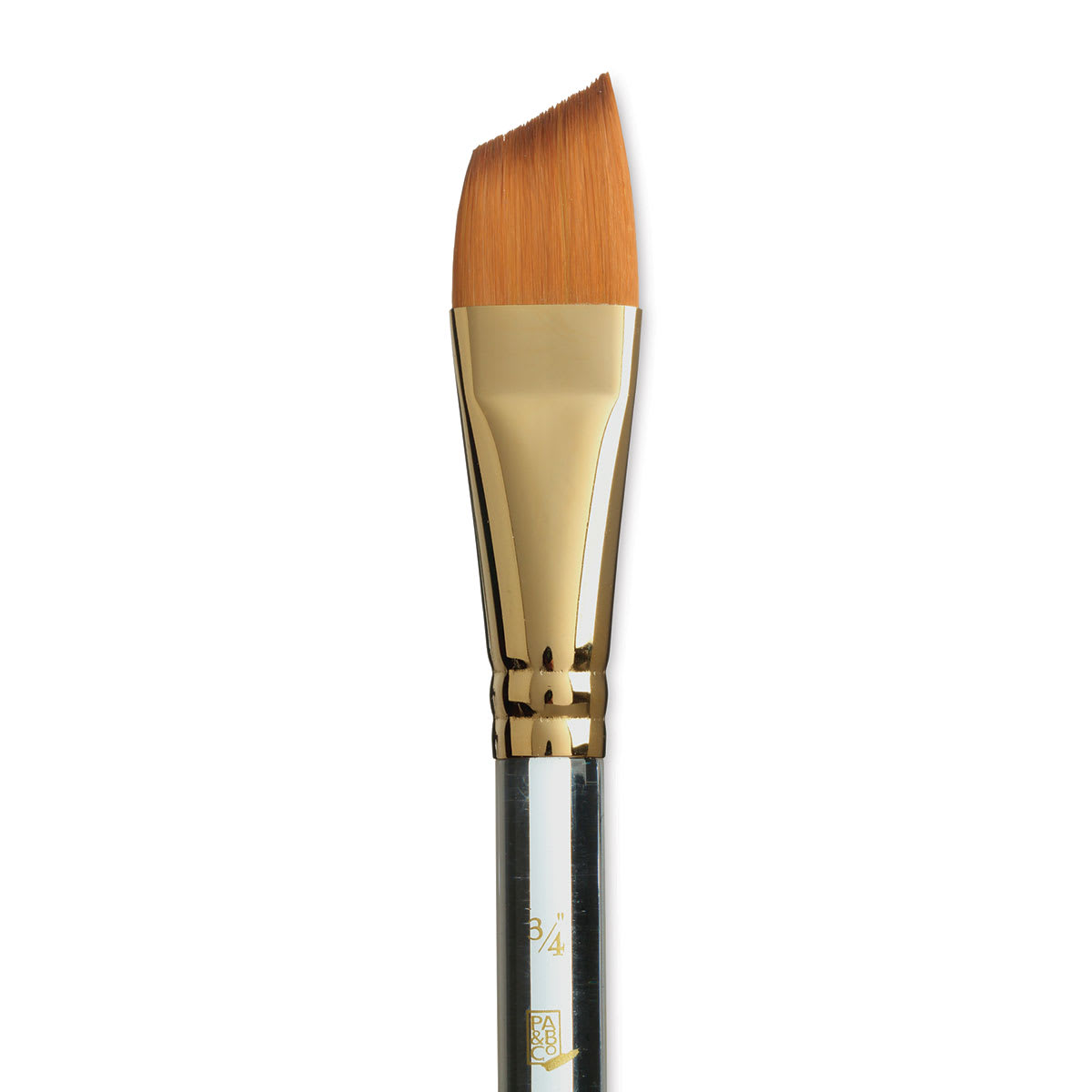 Princeton Heritage Sable Brush - Angular Wash, Short Handle, Size 3/4" close up