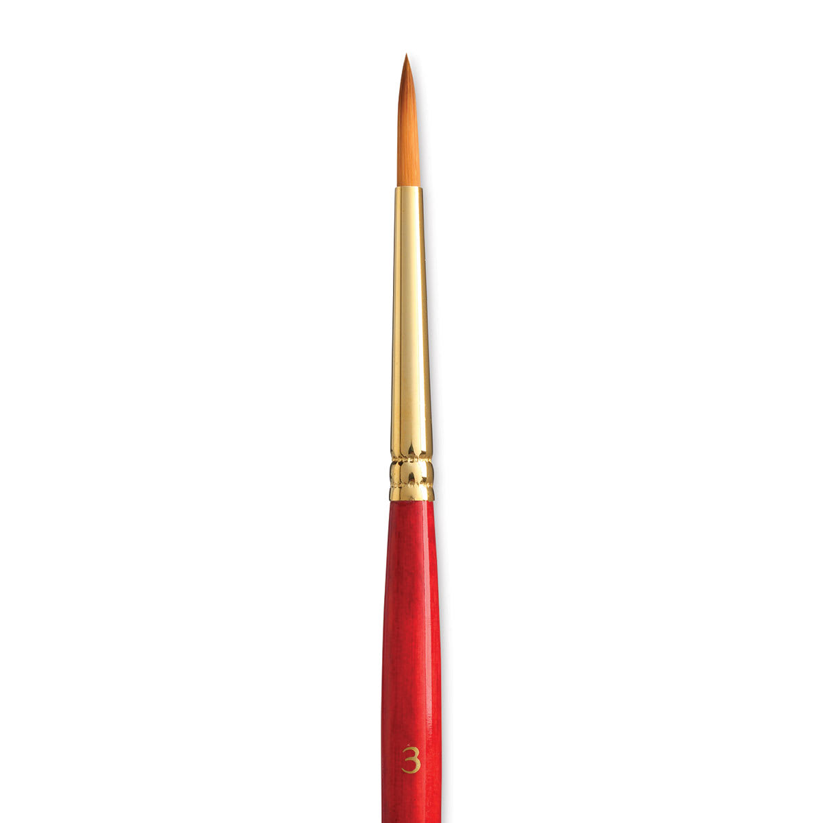 Princeton Heritage Sable Brush - Round, Short Handle, Size 3 close up Princeton Heritage Sable Brush - Round, Short Handle, Size 3 close up
