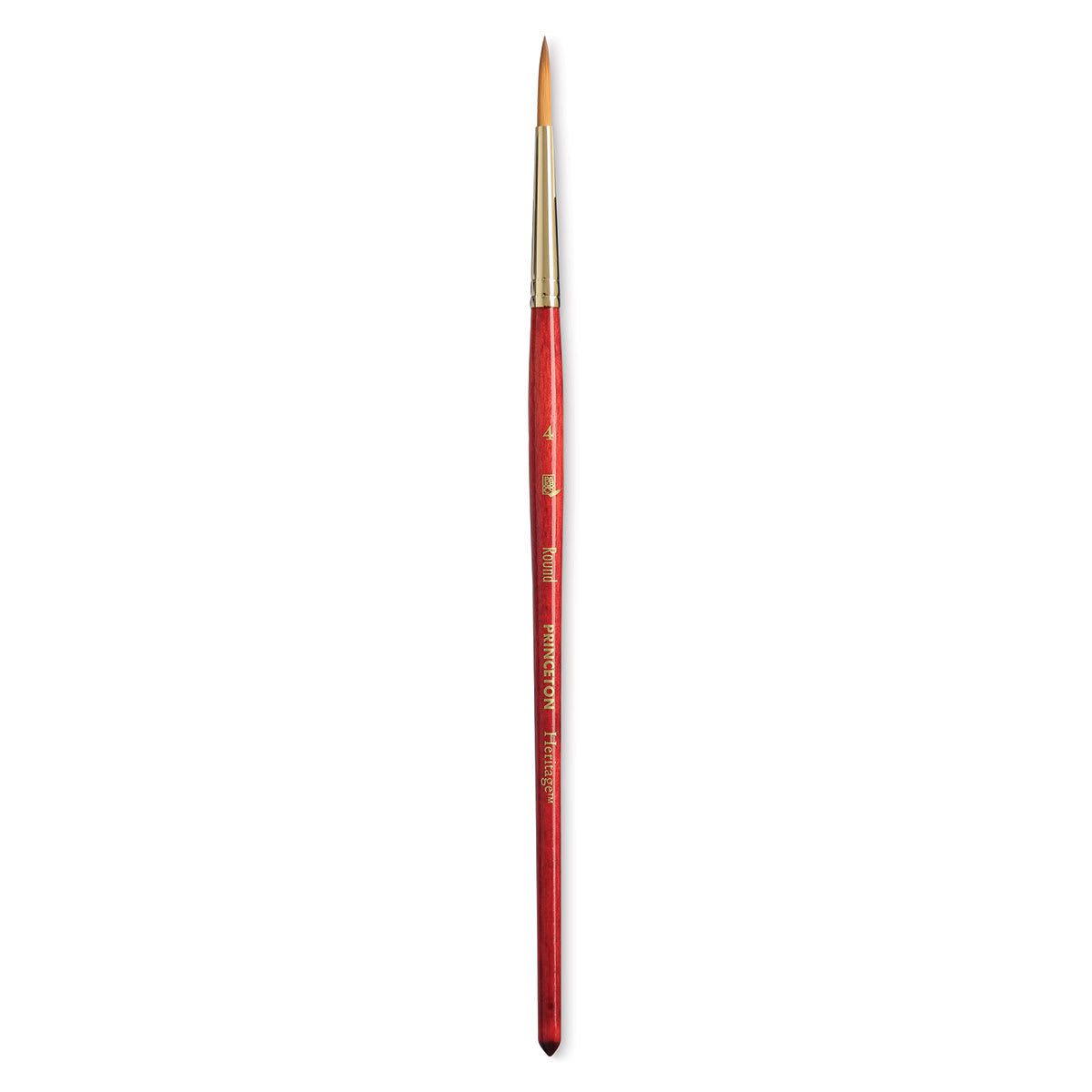 Princeton Heritage Sable Brush - Round, Short Handle, Size 4