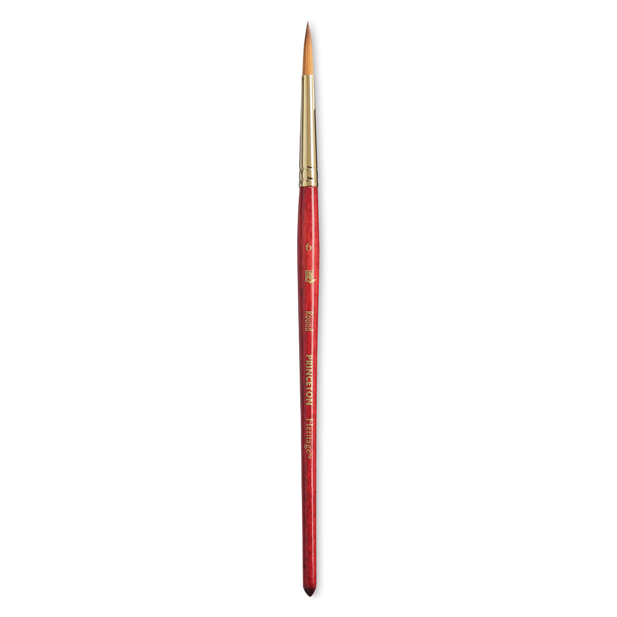 Princeton Heritage Sable Brush - Round, Short Handle, Size 6