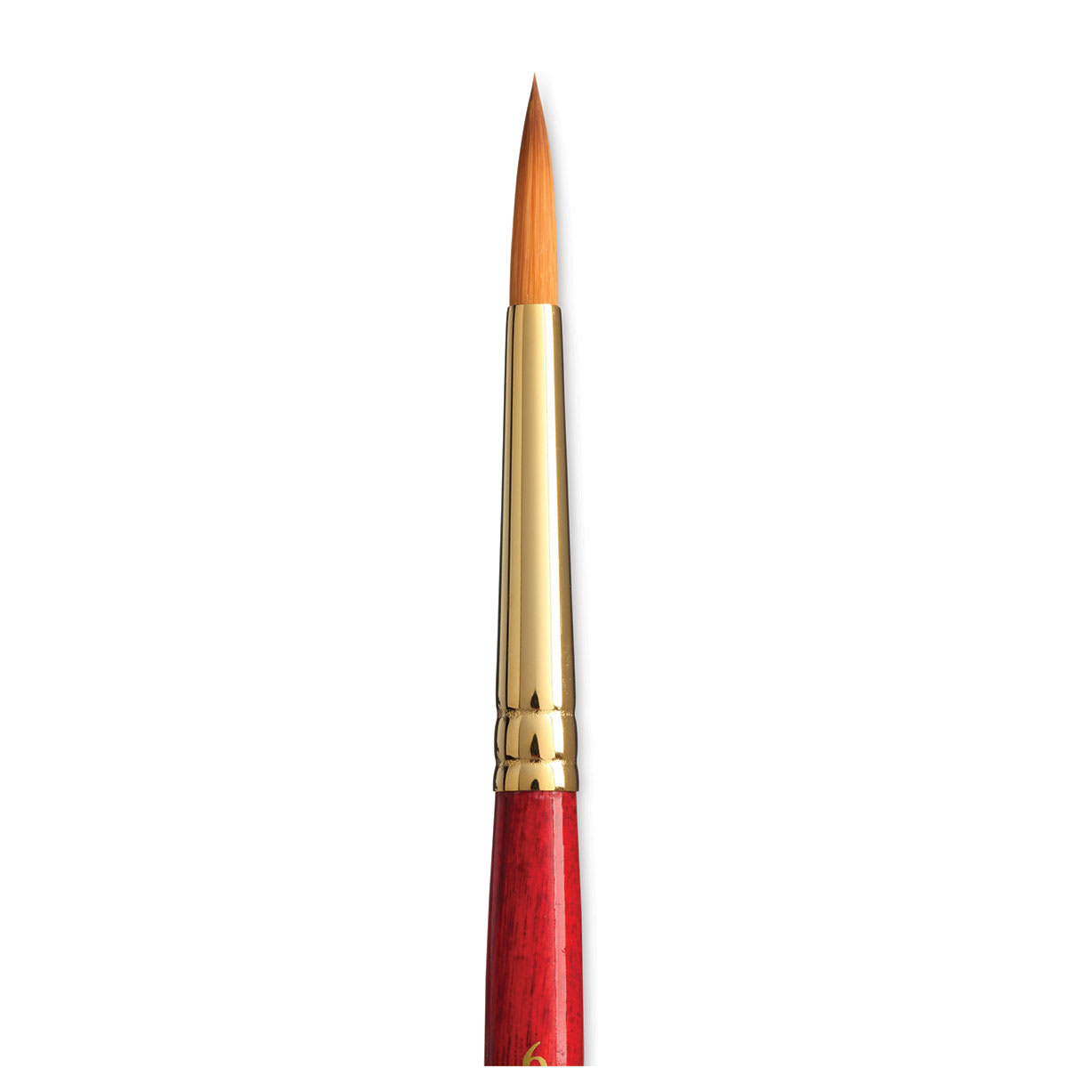 Princeton Heritage Sable Brush - Round, Short Handle, Size 6 close up