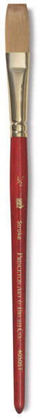 Princeton Heritage Sable Brush - One-Stroke, Short Handle, Size 1/2"