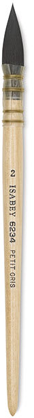 Isabey Original Siberian Blue Squirrel Quill Mop - Size 2 brush Isabey Original Siberian Blue Squirrel Quill Mop - Size 2 brush