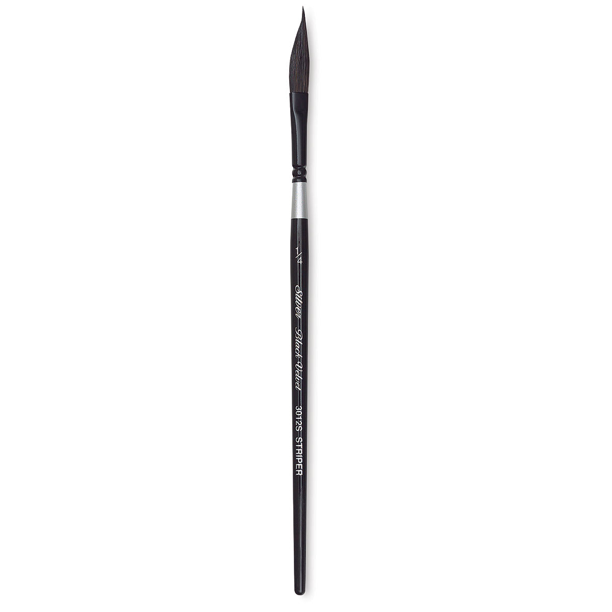 Silver Brush Black Velvet Brush - Striper, Size 1/4"