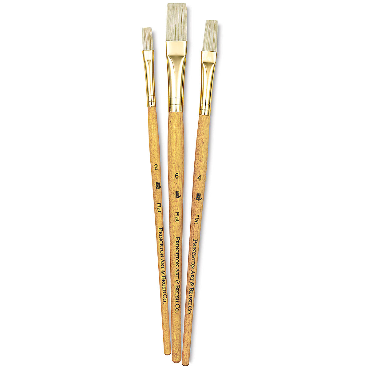 Princeton Real Value Brush Set - 9104, Bristle, Short Handle, Set of 3