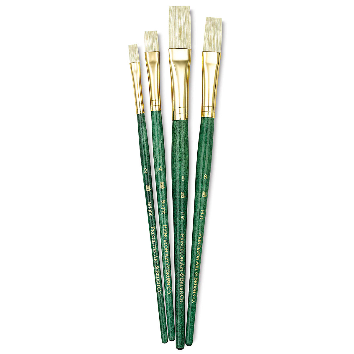 Princeton Real Value Brush Set - 9112, Bristle, Short Handle, Set of 4