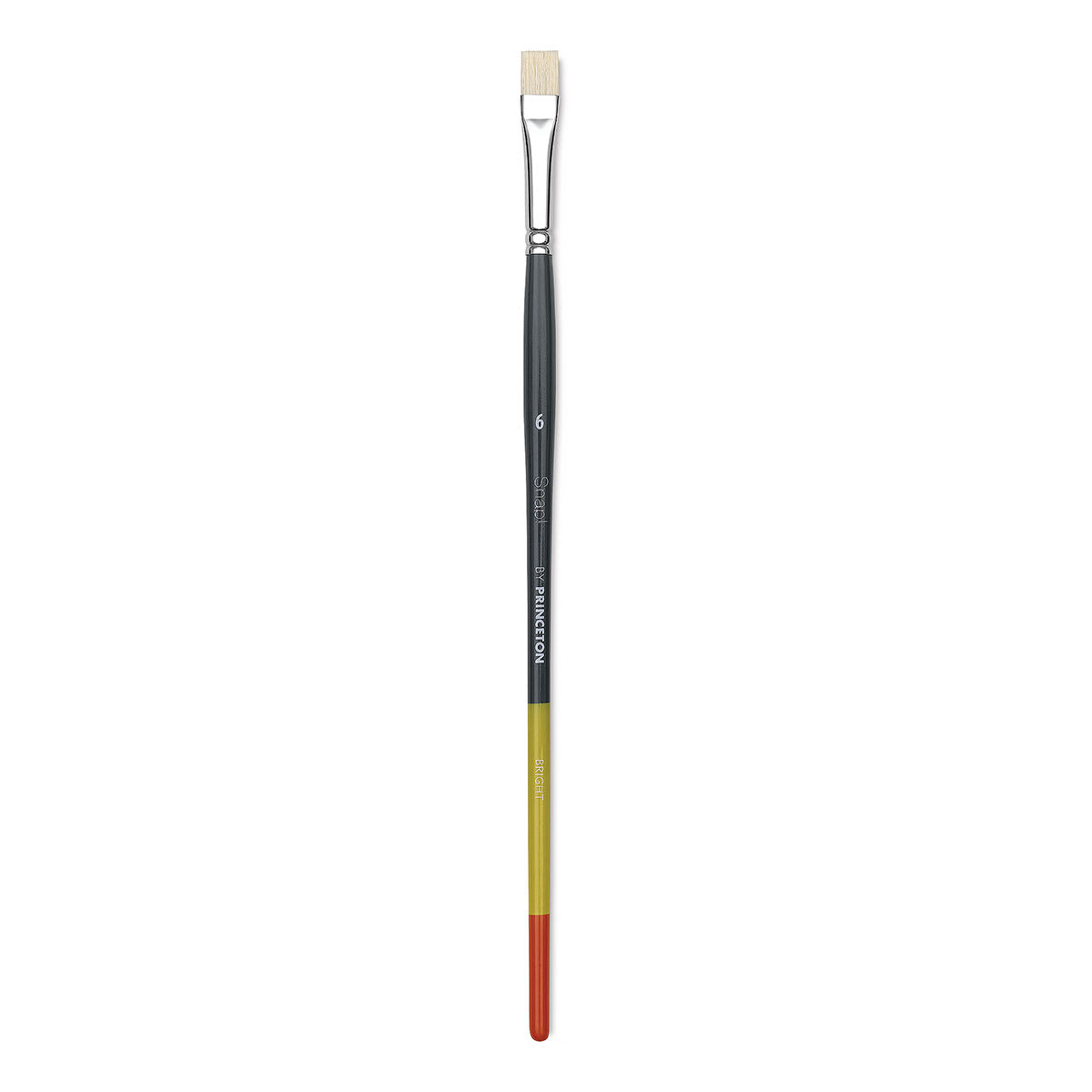 Princeton Snap! Natural Bristle Brush - Bright, Long Handle, Size 6