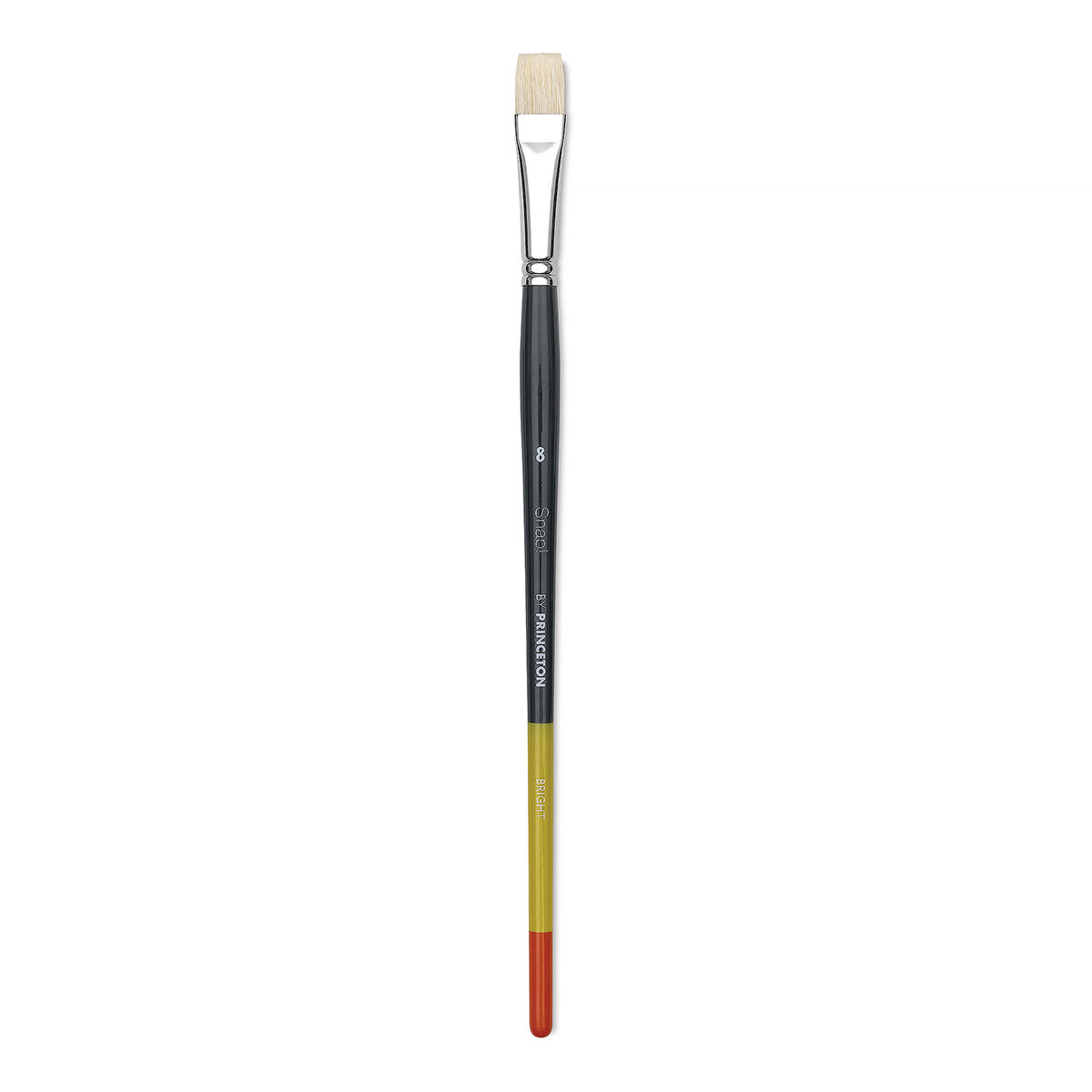 Princeton Snap! Natural Bristle Brush - Bright, Long Handle, Size 8