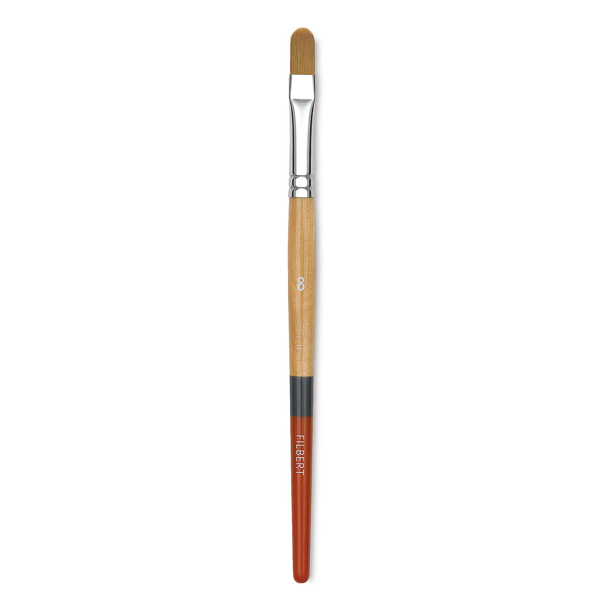 Princeton Snap! Golden Taklon Brush - Filbert, Short Handle, Size 8