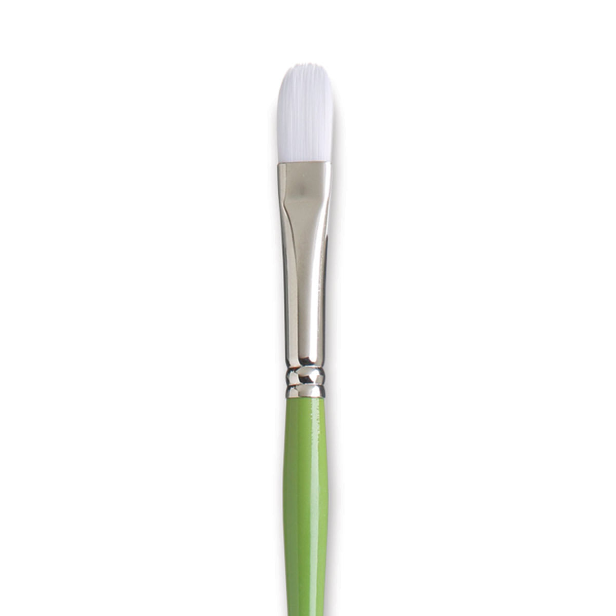 Princeton Snap! White Taklon Brush - Filbert, Long Handle, Size 6