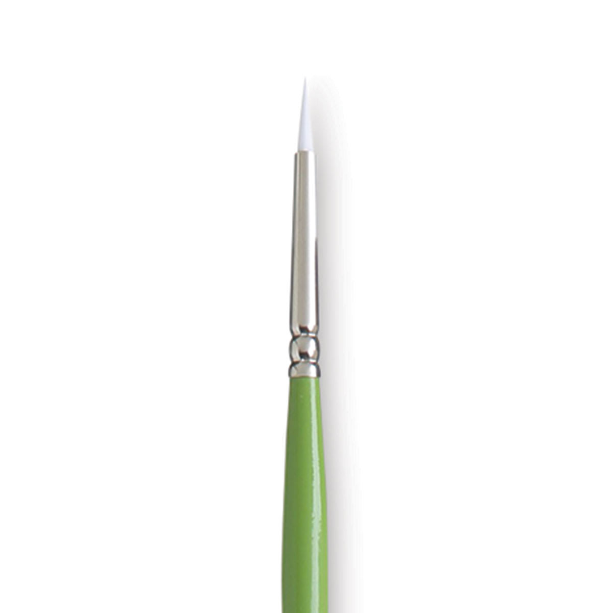 Princeton Snap! White Taklon Brush - Round, Long Handle, Size 0