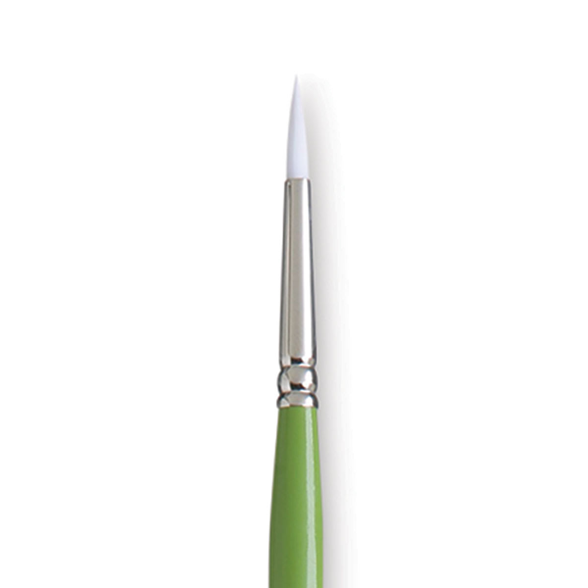 Princeton Snap! White Taklon Brush - Round, Long Handle, Size 2
