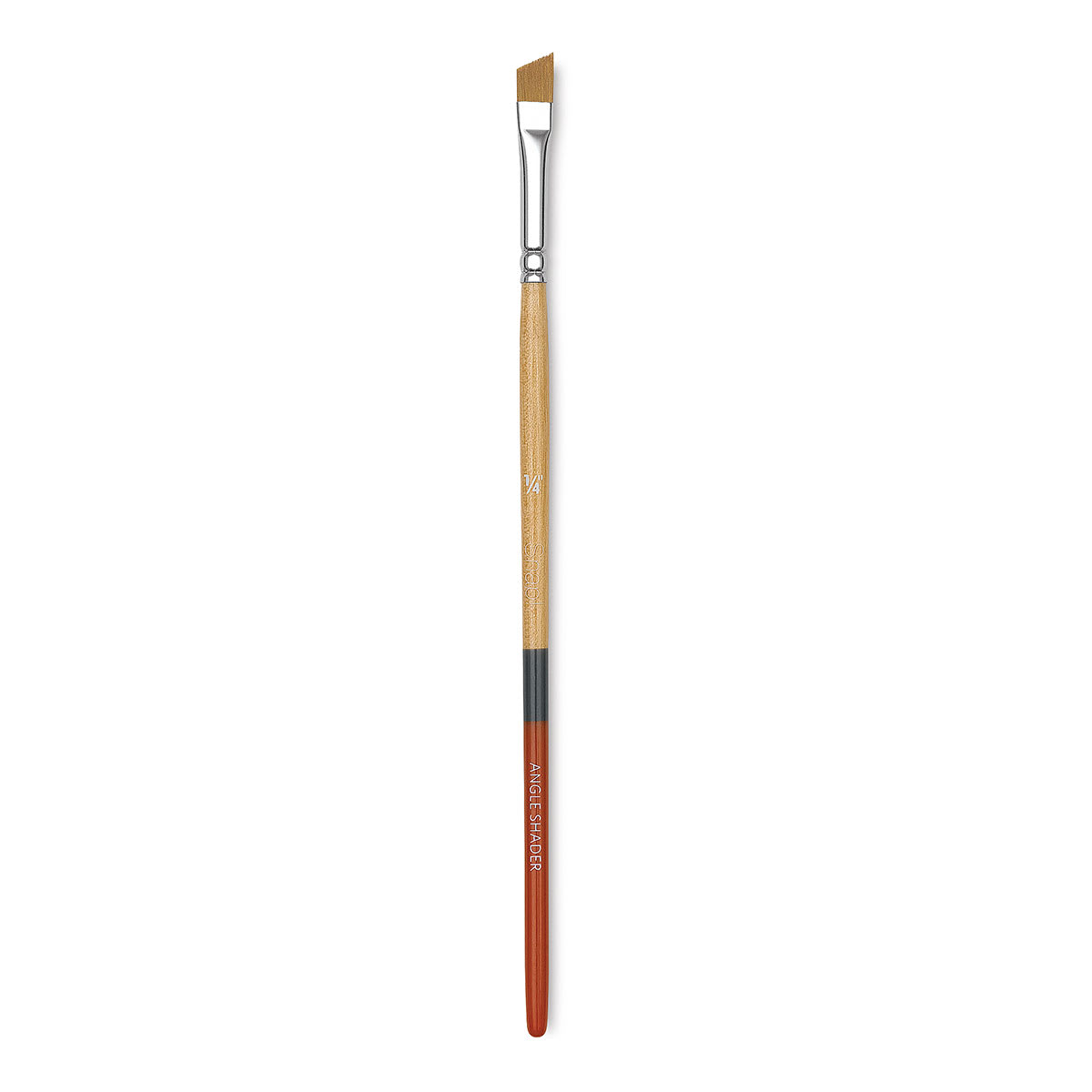 Princeton Snap! Golden Taklon Brush - Angle Shader, Short Handle, Size 1/4"