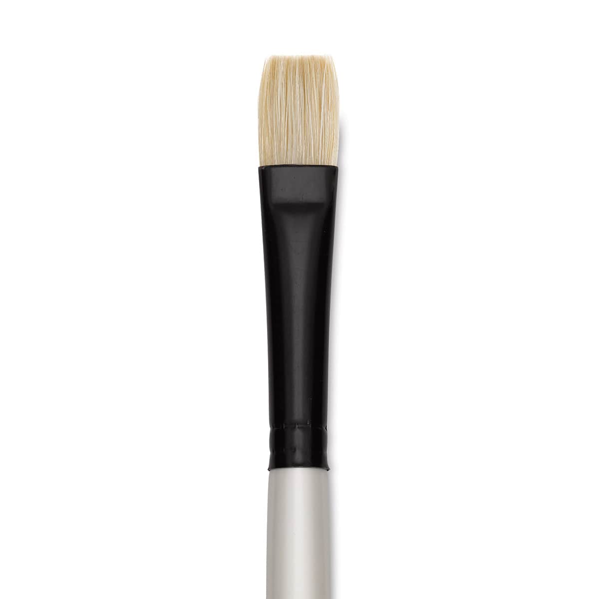 Robert Simmons Simply Simmons Chungking Hog Bristle Brush - Bright, Long Handle, Size 8 close up