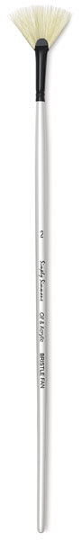 Simply Simmons Chungking Hog Bristle Brushes - Fan Brush shown upright
