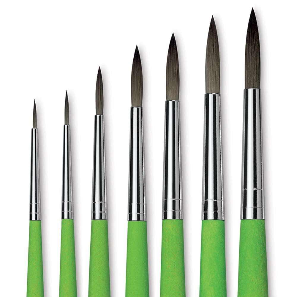 Fit For School & Hobby Brushes - Closeup of seven Round brushes
Fit For School & Hobby Brushes - Closeup of seven Round brushes