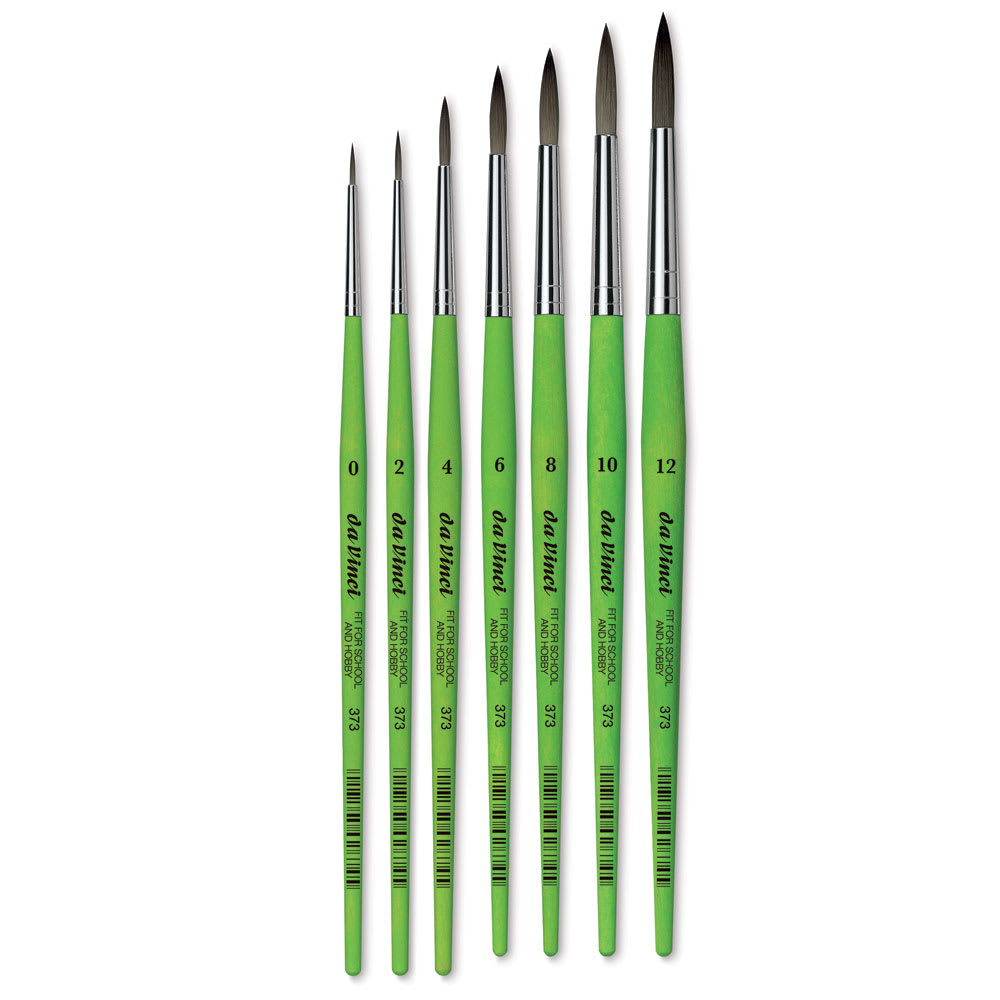 Fit For School & Hobby Brushes - Seven Round brushes shown upright
Fit For School & Hobby Brushes - Seven Round brushes shown upright
