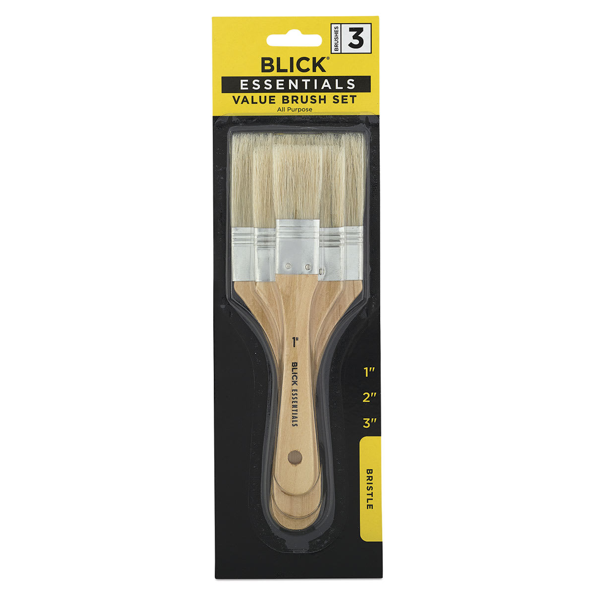 All Purpose Brushes, Bristle, Set of 3 All Purpose Brushes, Bristle, Set of 3