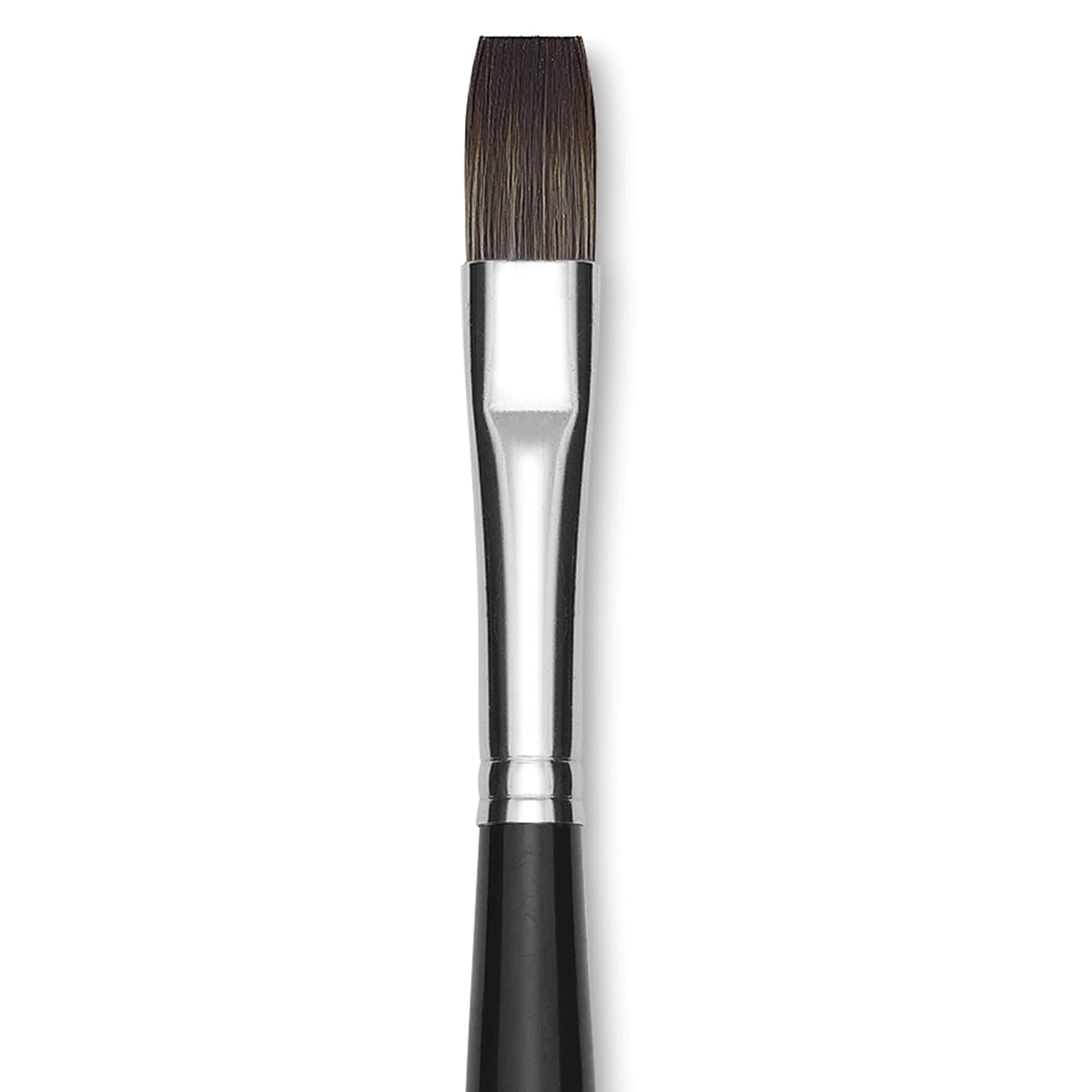 Da Vinci Casaneo Synthetic Squirrel Watercolor Brush - Flat, Size 10, Short Handle, Synthetic, close up Da Vinci Casaneo Synthetic Squirrel Watercolor Brush - Flat, Size 10, Short Handle, Synthetic, close up