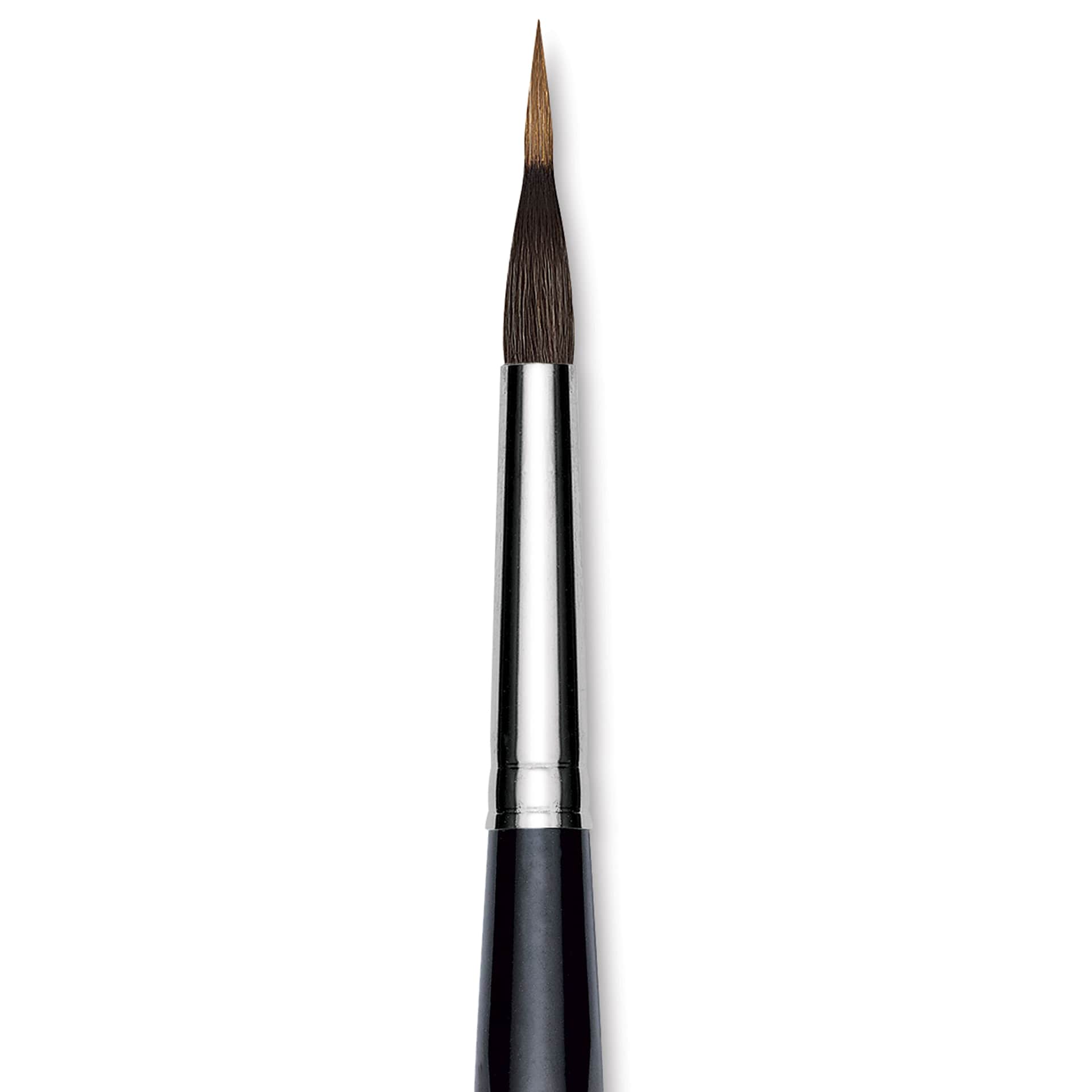 Da Vinci Casaneo Synthetic Squirrel Watercolor Brush - Inlaid Long Liner, Size 12, Short Handle, Synthetic, close up