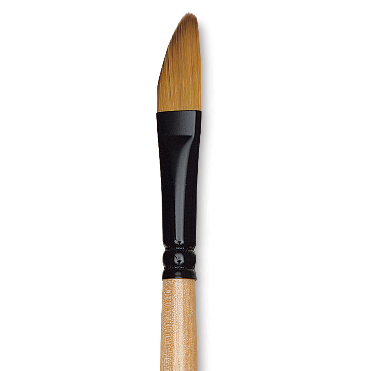 Dynasty Black Gold Brush - Dagger, Short Handle, Size 3/8" close up