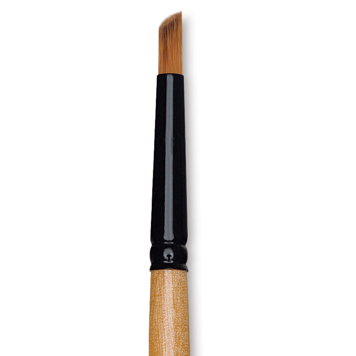 Dynasty Black Gold Brush - Deerfoot, Short Handle, Size 1/4" close up