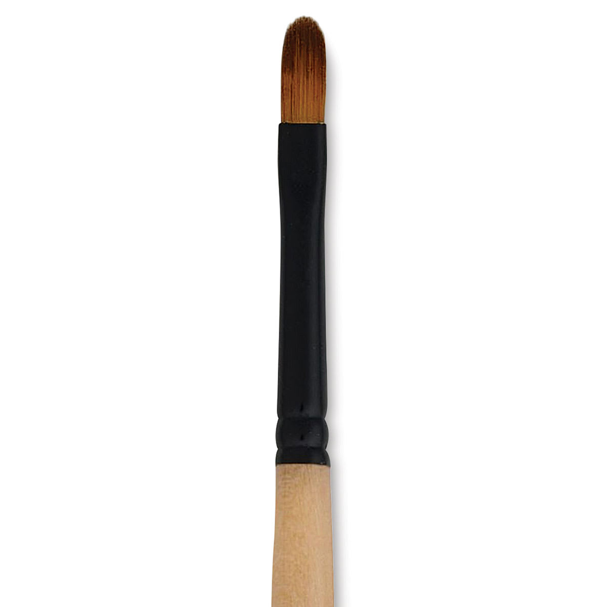 Dynasty Black Gold Brush - Filbert, Short Handle, Size 4 close up