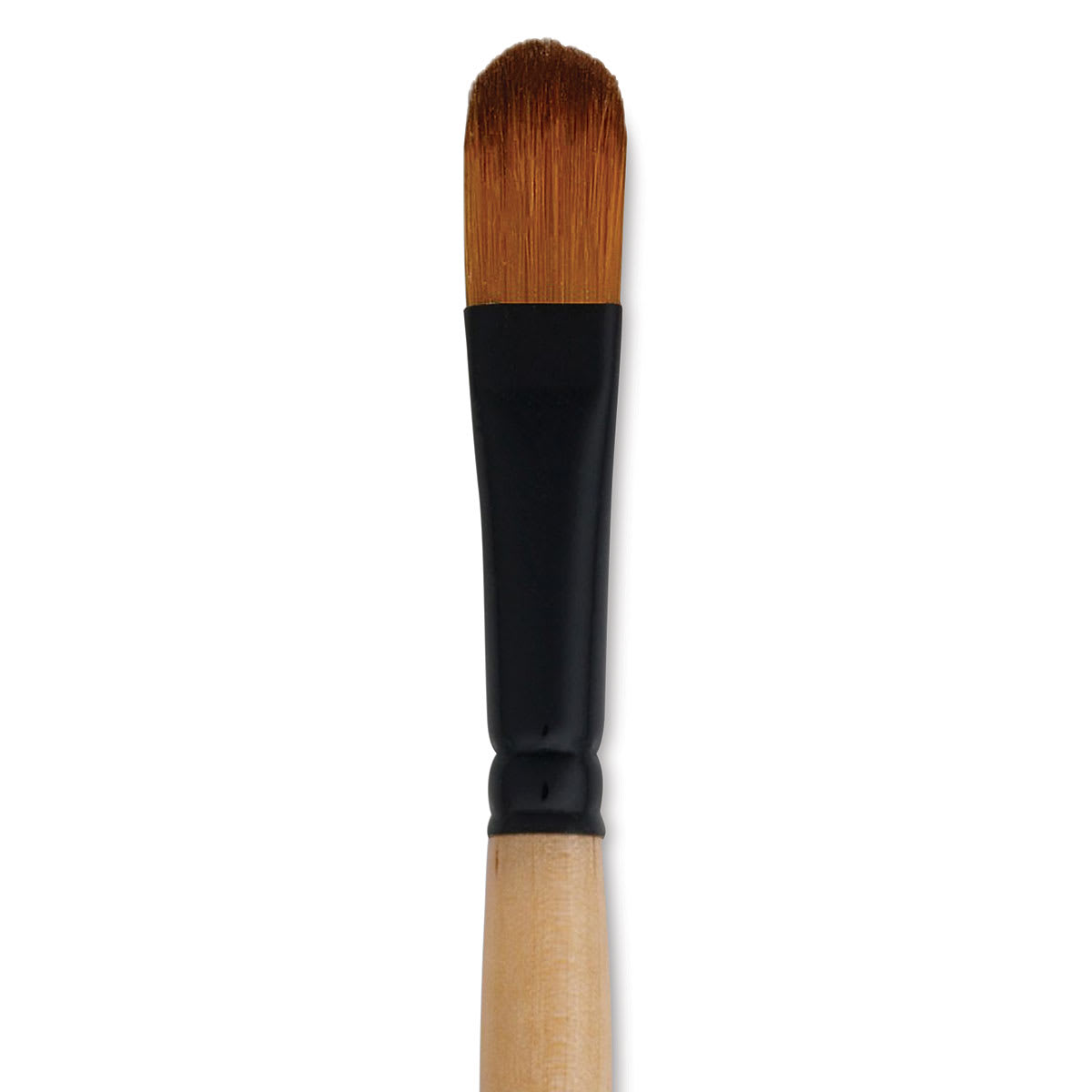 Dynasty Black Gold Brush - Filbert, Short Handle, Size 12 close up