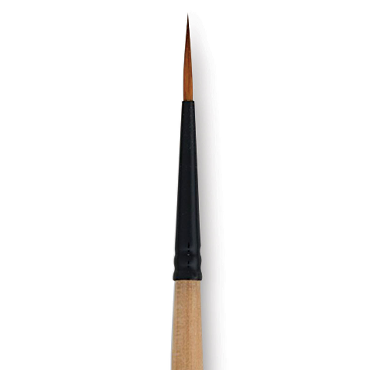 Dynasty Black Gold Brush - Liner, Short Handle, Size 1 close up