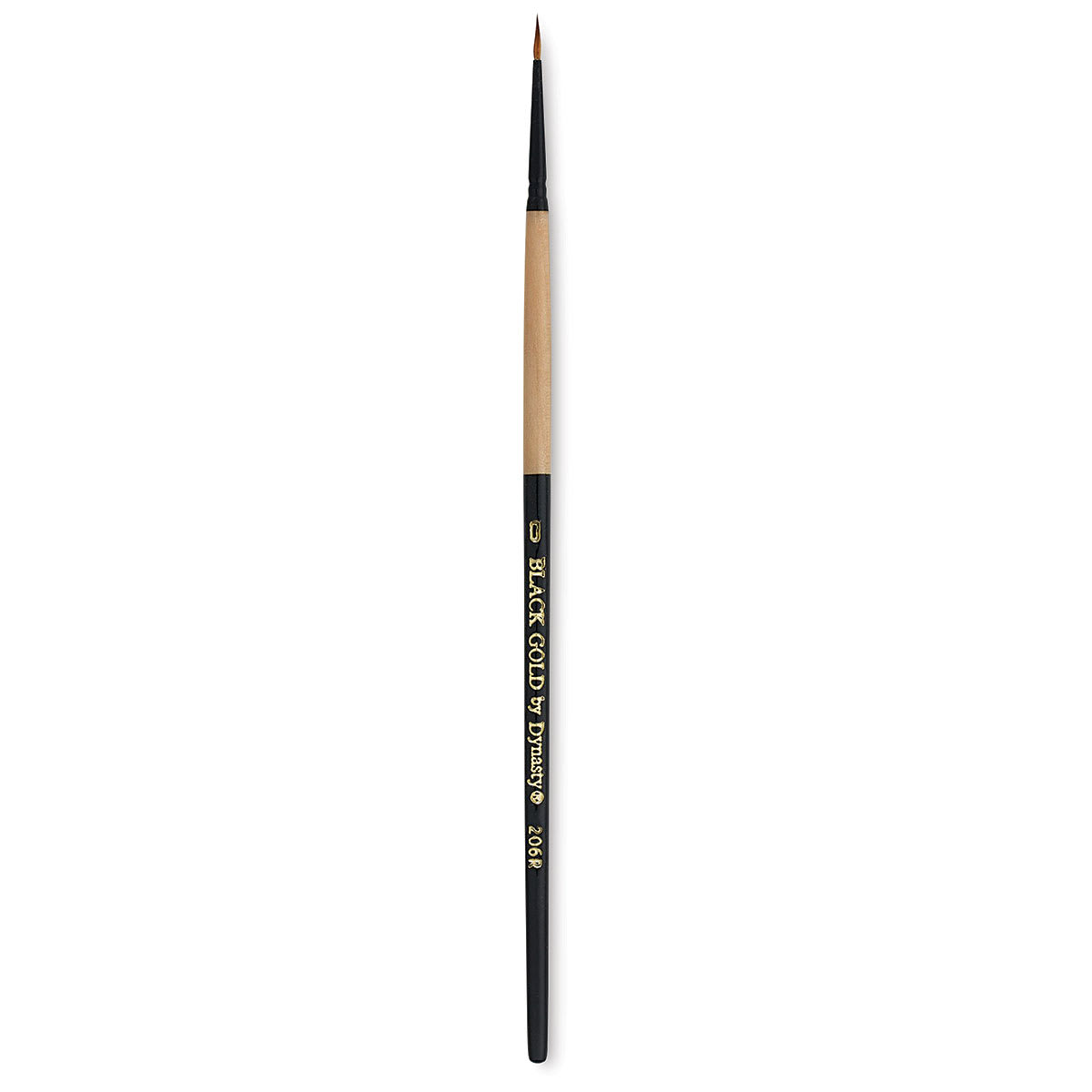 Dynasty Black Gold Brush - Round, Short Handle, Size 0