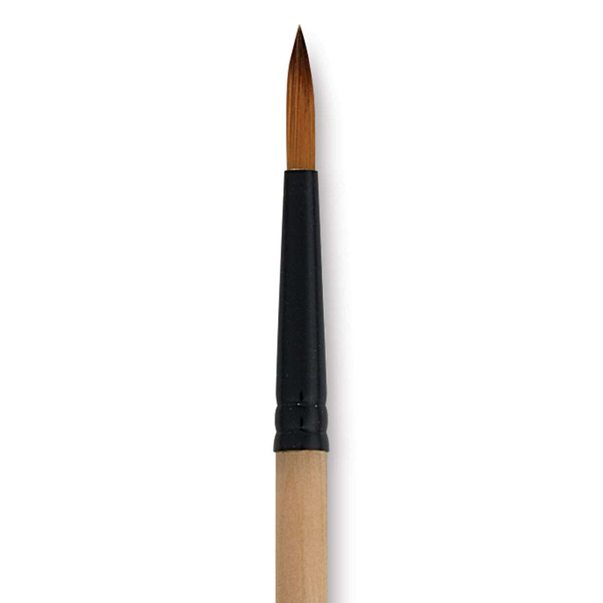 Dynasty Black Gold Brush - Round, Short Handle, Size 6 close up