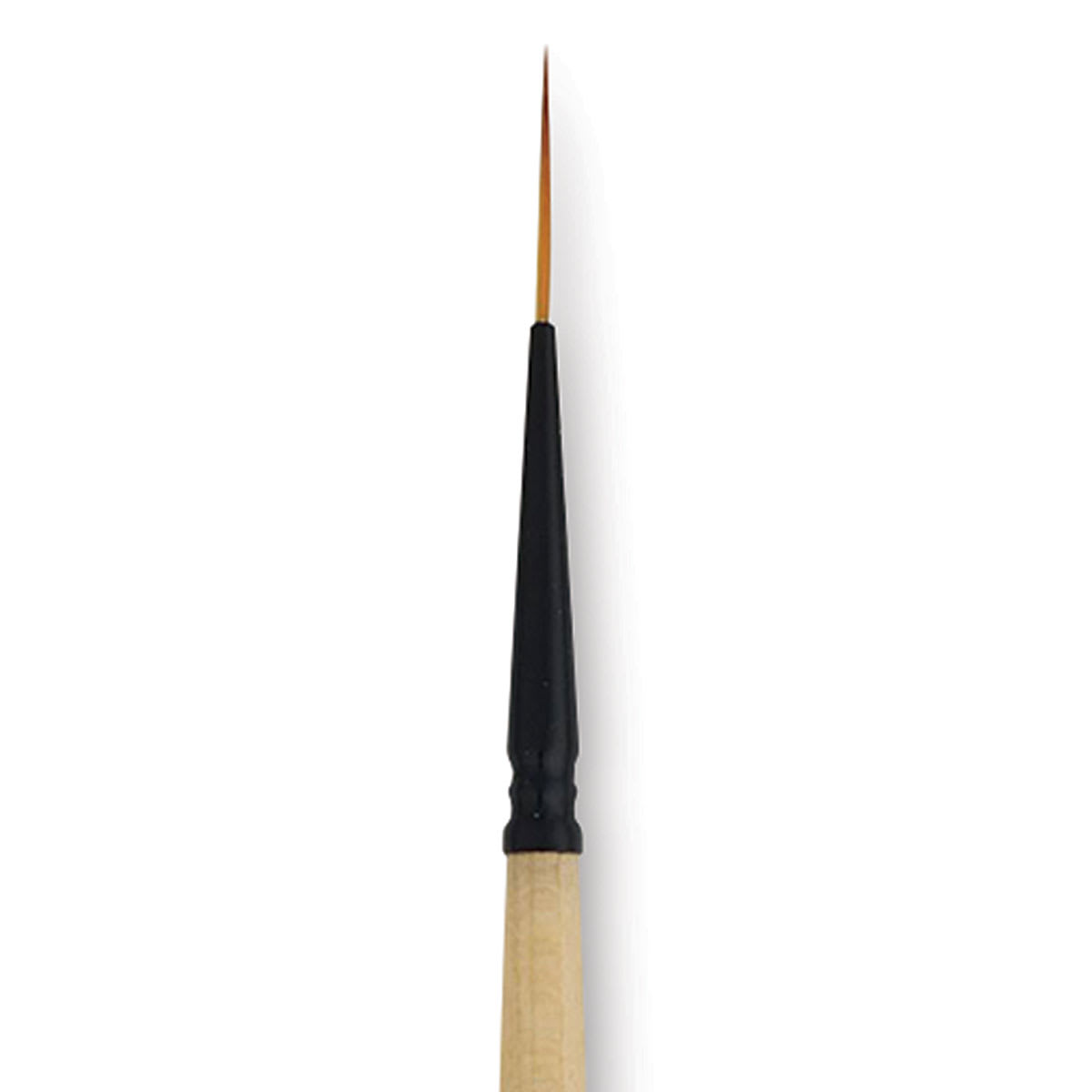 Dynasty Black Gold Brush - Script, Short Handle, Size 10/0 close up