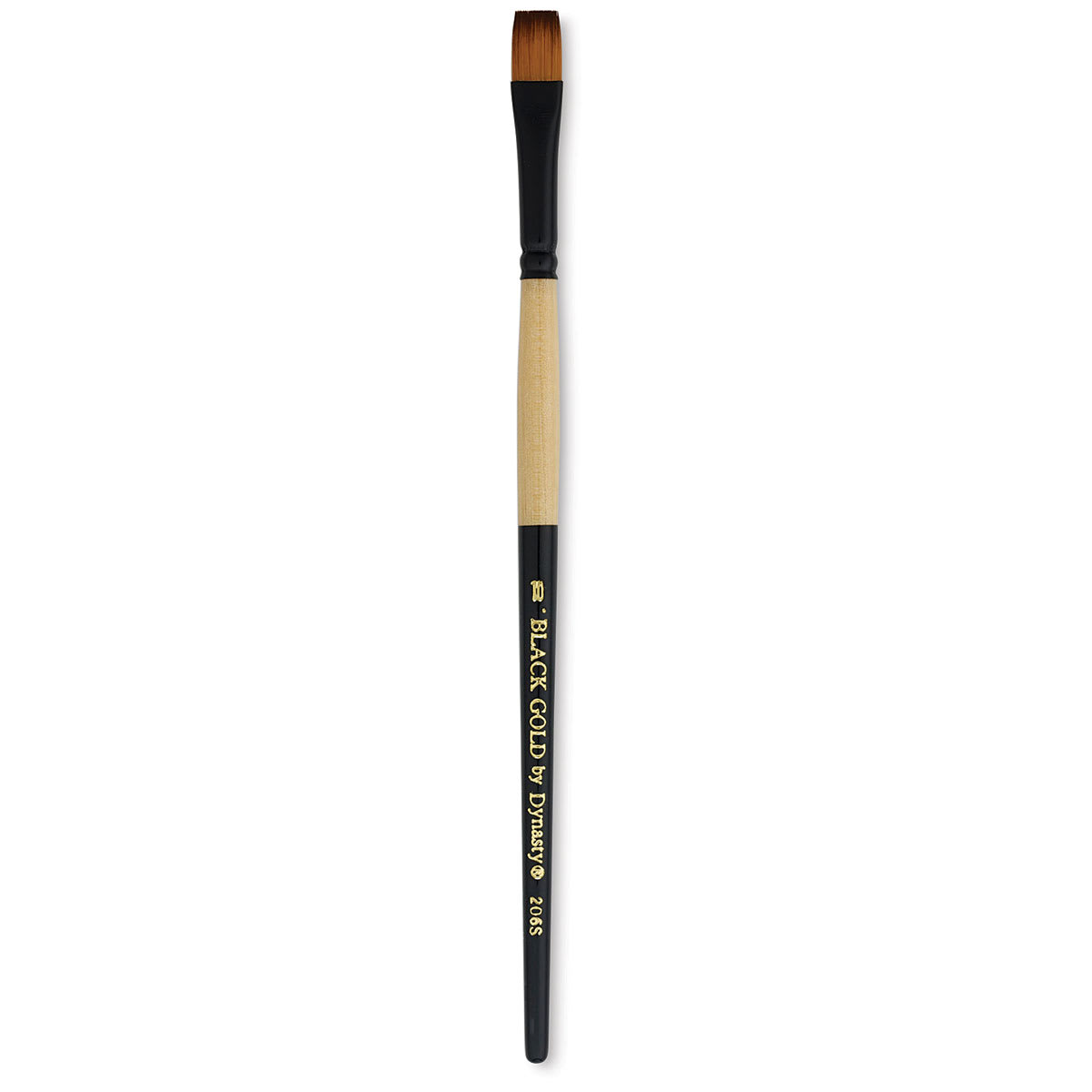 Dynasty Black Gold Brush - Shader, Short Handle, Size 10