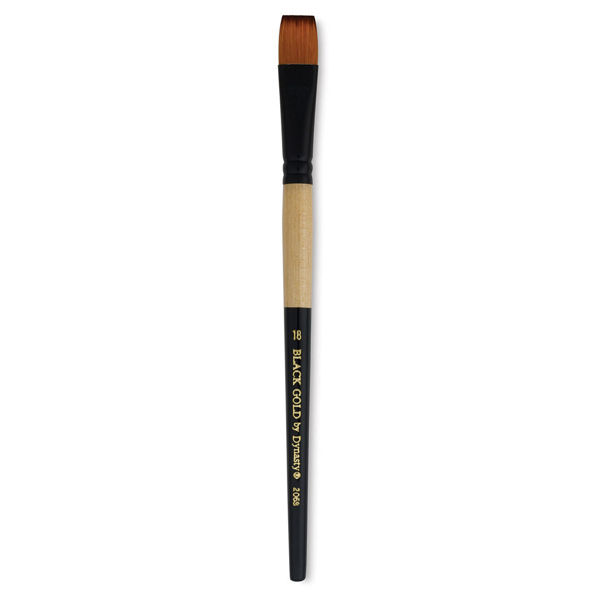 Dynasty Black Gold Brush - Shader, Short Handle, Size 18