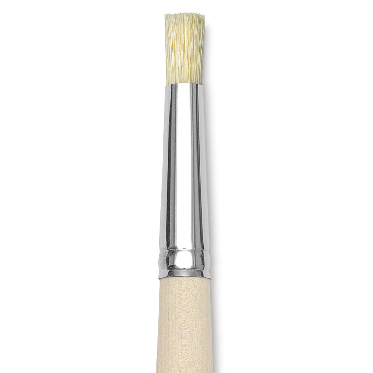 Da Vinci Artist Bristle Stencil Brushes - Closeup of Size 4 Traditional handle Brush
