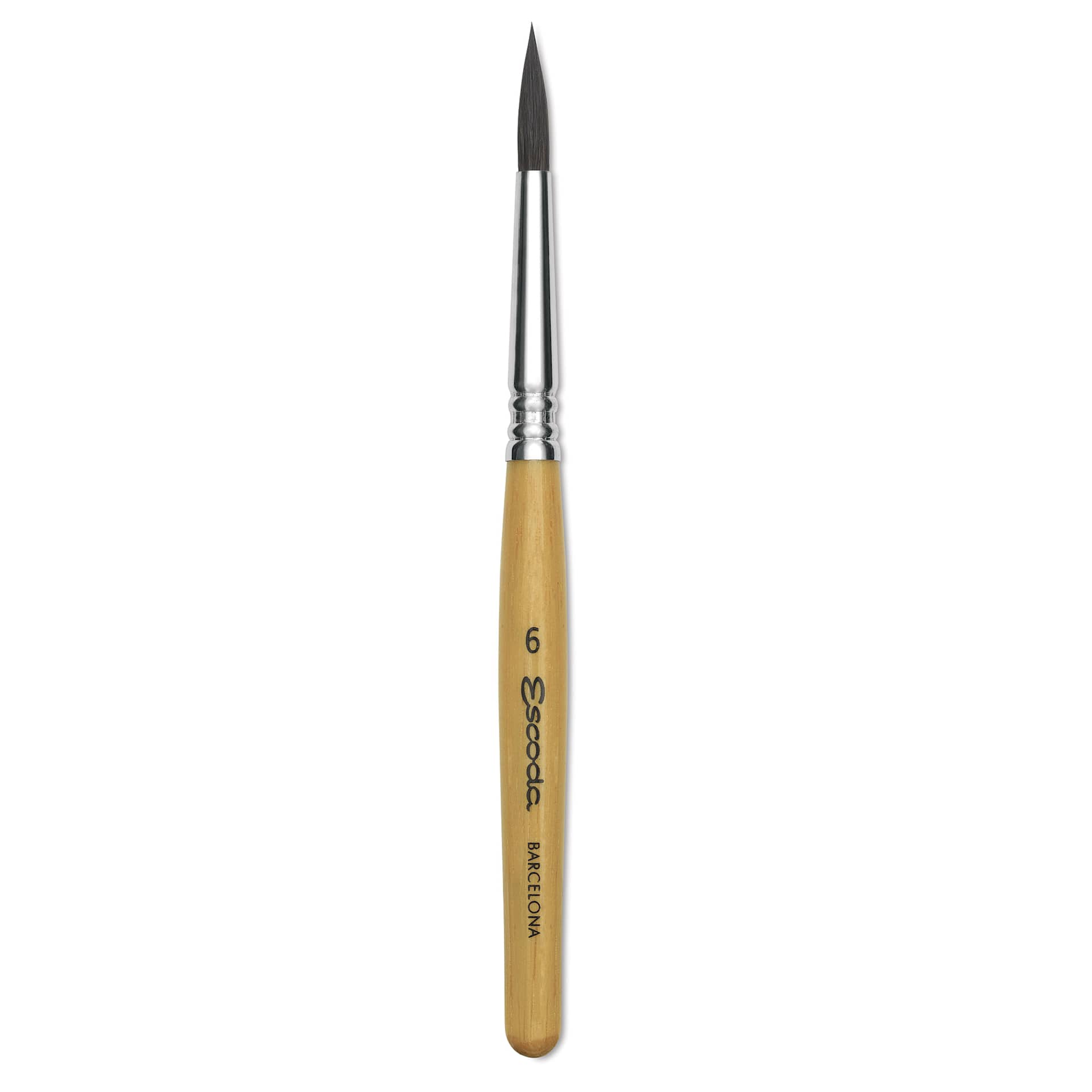 Escoda Squirrel Hair Ceramic Brush - Round Pointed, Size 6